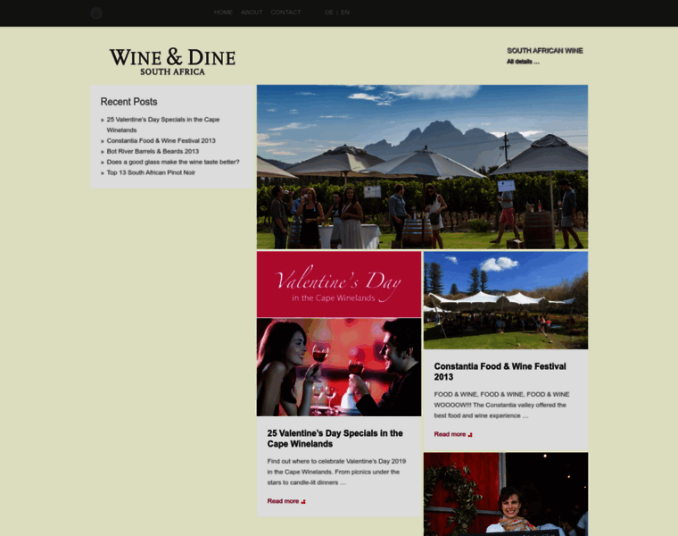 Wineanddinesouthafrica.com thumbnail