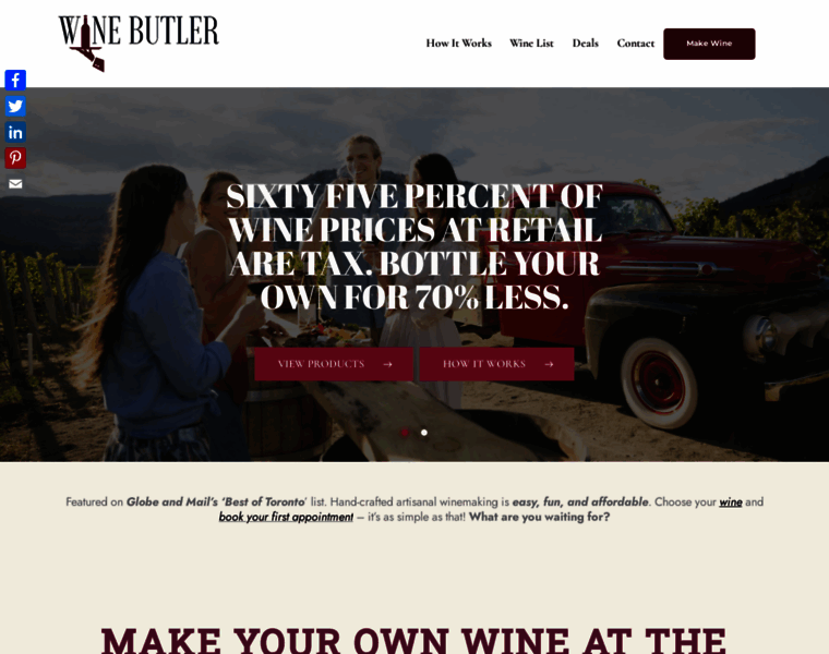 Winebutler.ca thumbnail