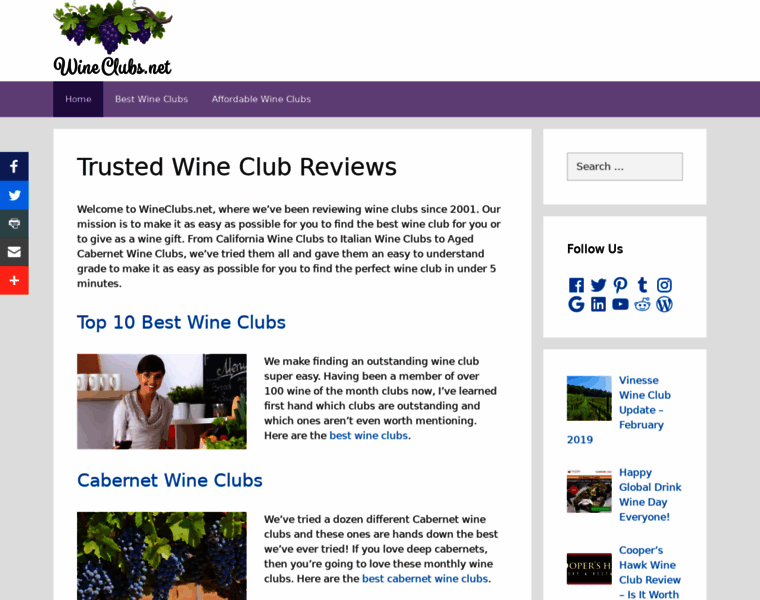 Wineclubs.net thumbnail
