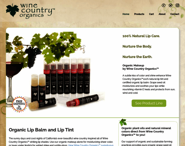 Winecountryorganics.com thumbnail
