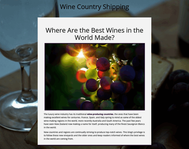 Winecountryshipping.com thumbnail