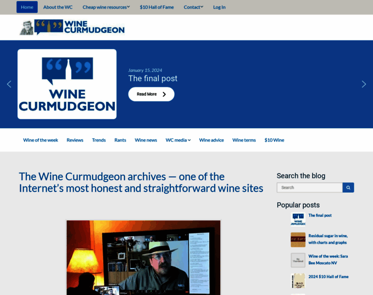 Winecurmudgeon.com thumbnail