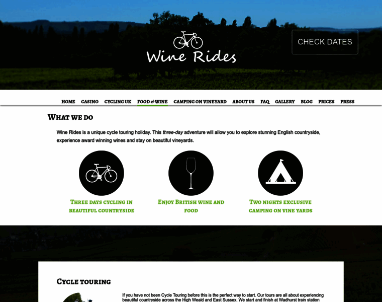 Winerides.co.uk thumbnail