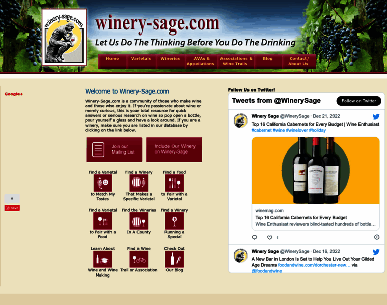 Winery-sage.com thumbnail