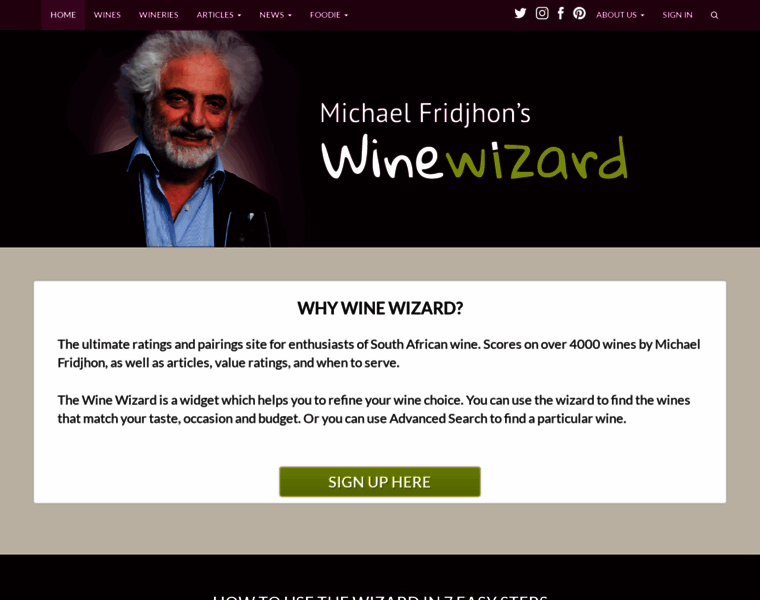 Winewizard.co.za thumbnail
