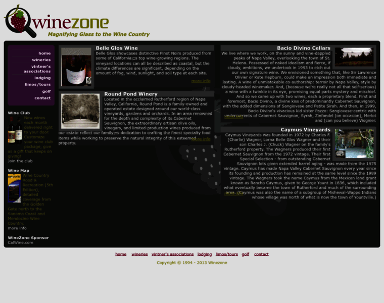 Winezone.com thumbnail