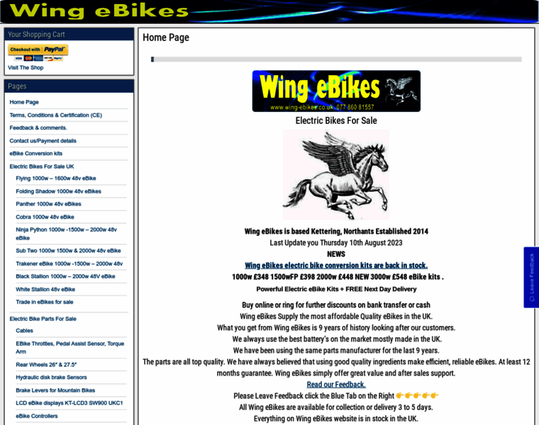Wing-ebikes.co.uk thumbnail