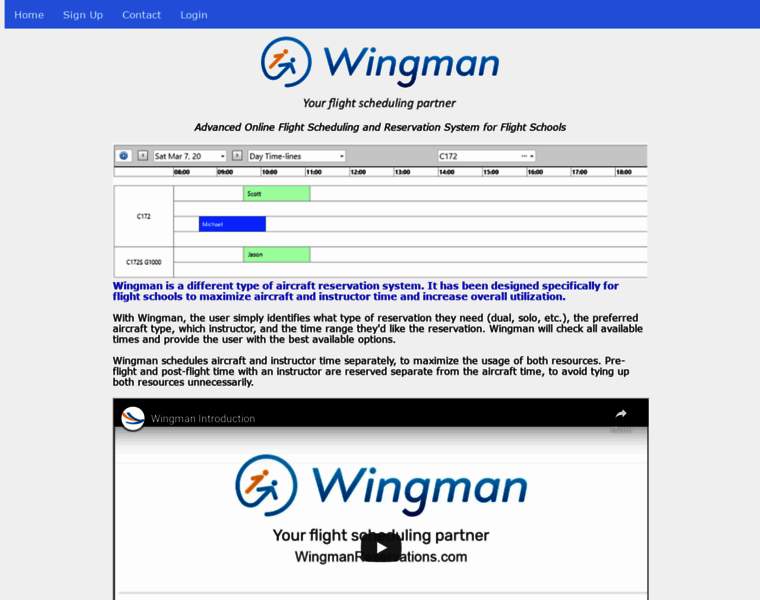 Wingmanreservations.com thumbnail