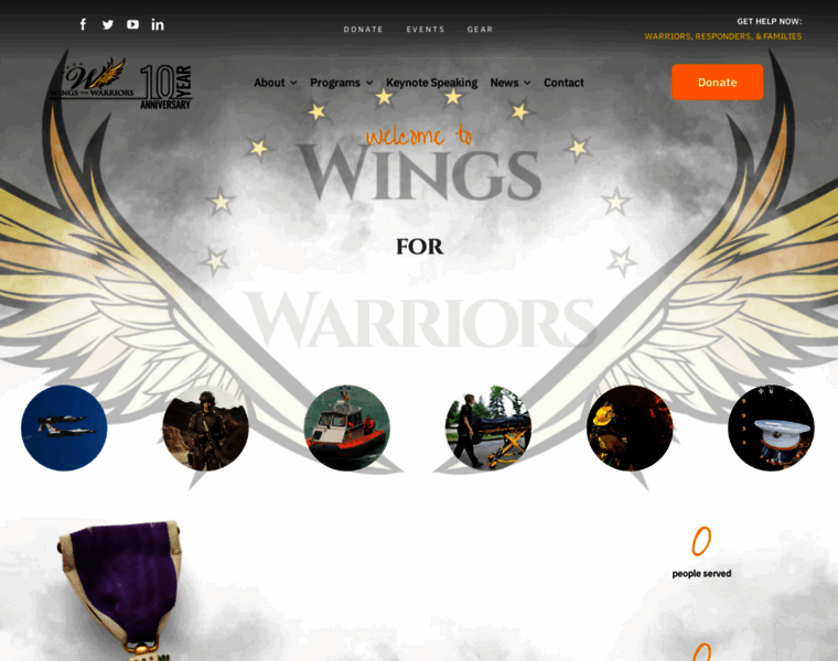 Wingsforwarriors.org thumbnail