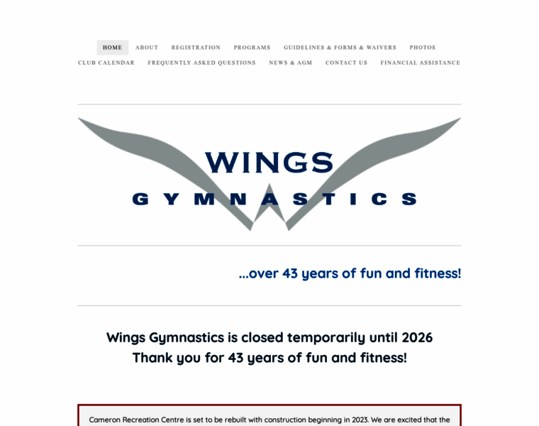 Wingsgymnastics.com thumbnail