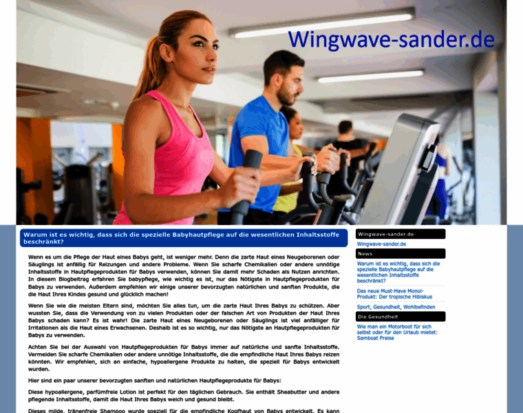 Wingwave-sander.de thumbnail