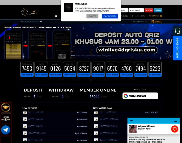 Winlive4dkelas.com thumbnail