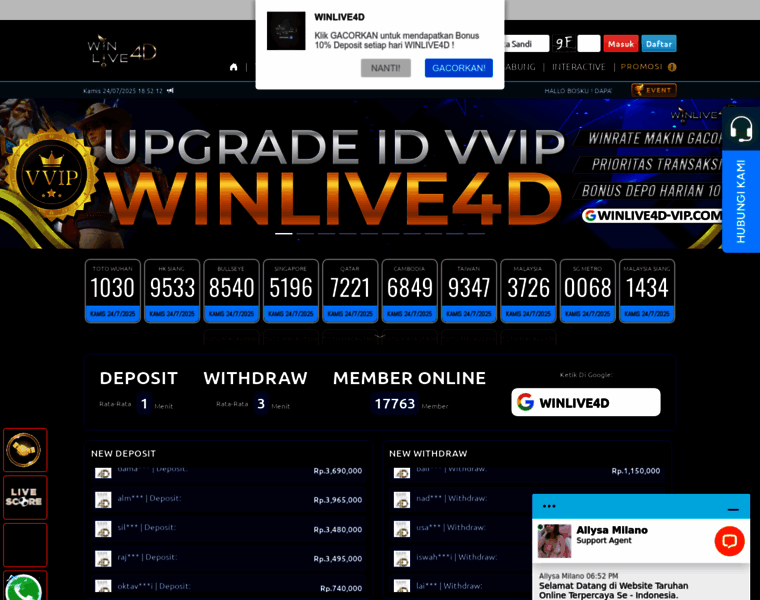 Winlive4dplay.com thumbnail