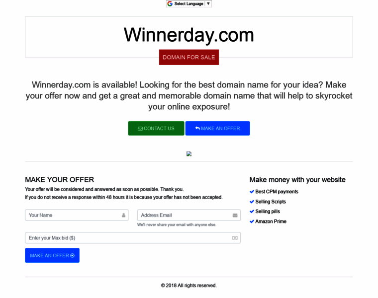 Winnerday.com thumbnail