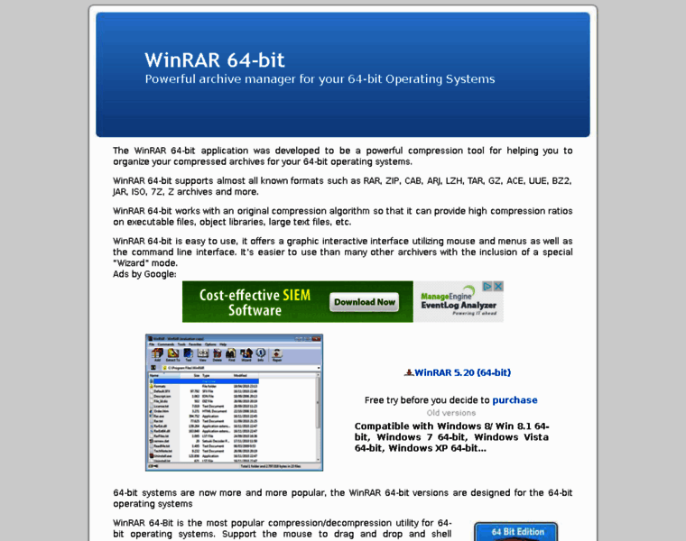 Winrar64bit.org thumbnail