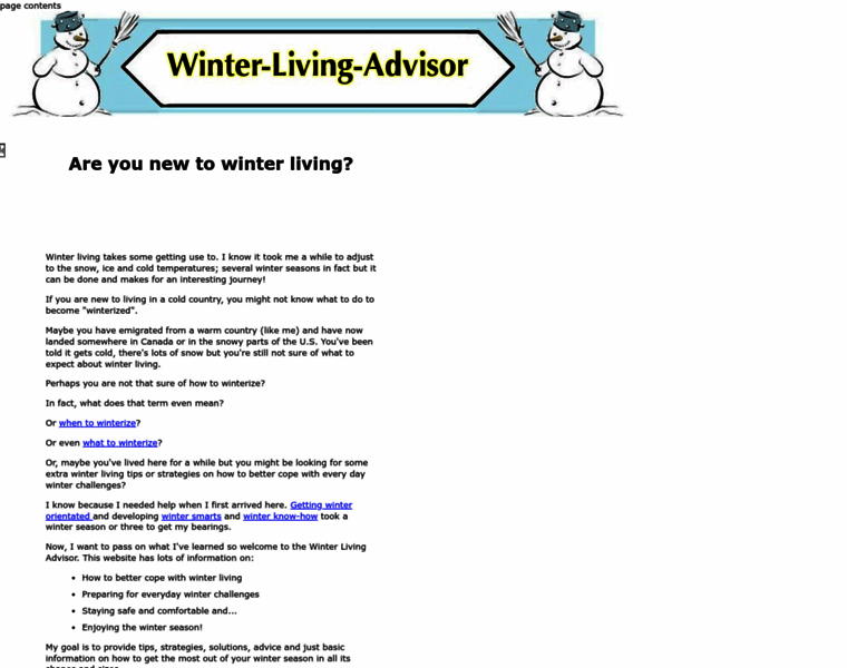 Winter-living-advisor.com thumbnail