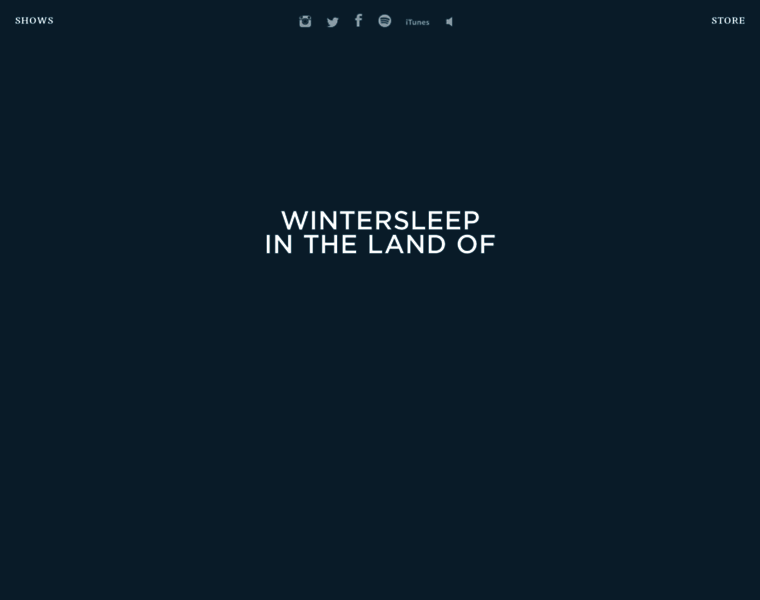 Wintersleep.com thumbnail
