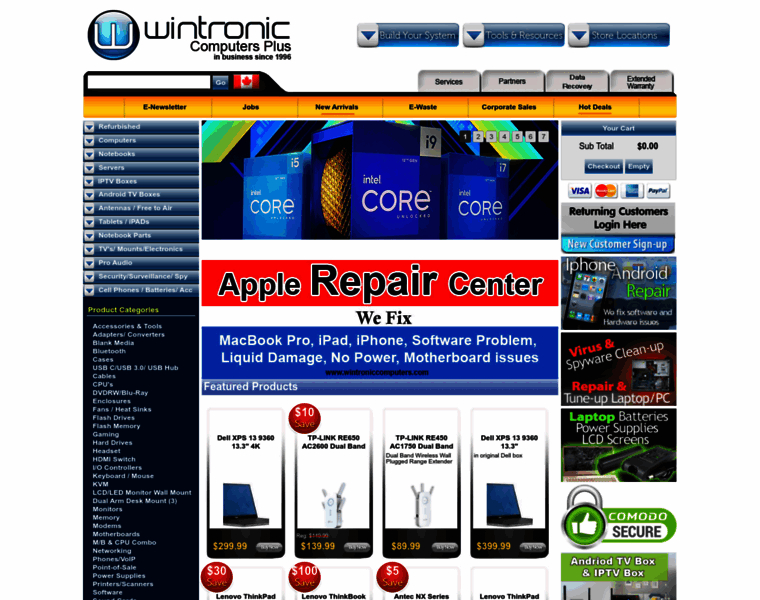 Wintroniccomputers.com thumbnail