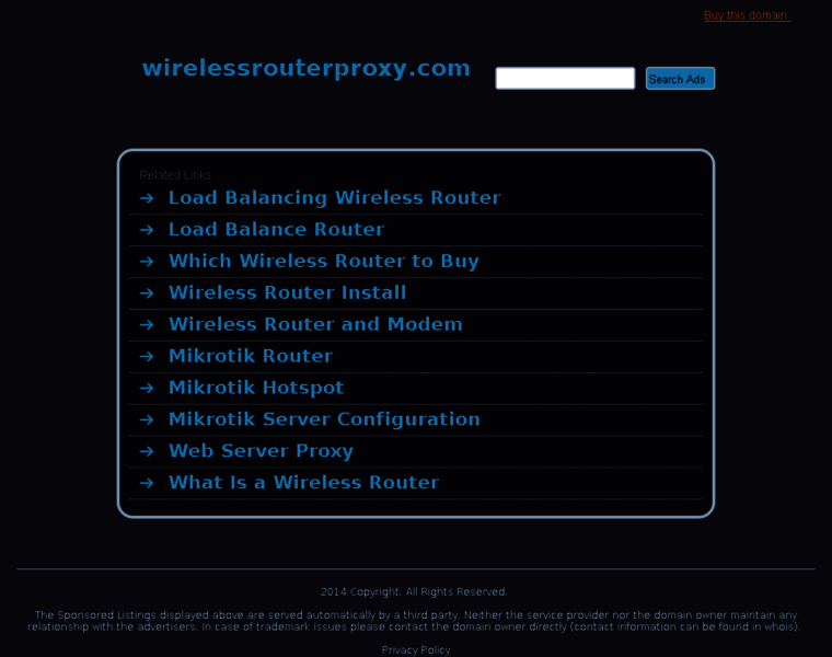 Wirelessrouterproxy.com thumbnail