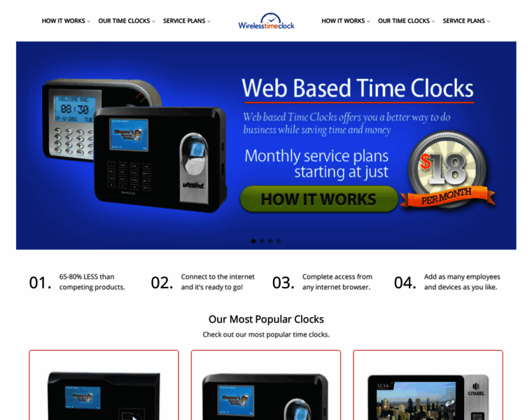 Wirelesstimeclock.com thumbnail