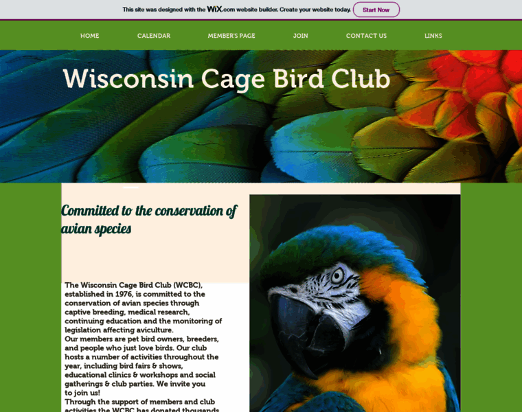 Wisconsincagebirdclub.org thumbnail