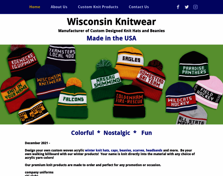 Wisconsinknitwear.com thumbnail