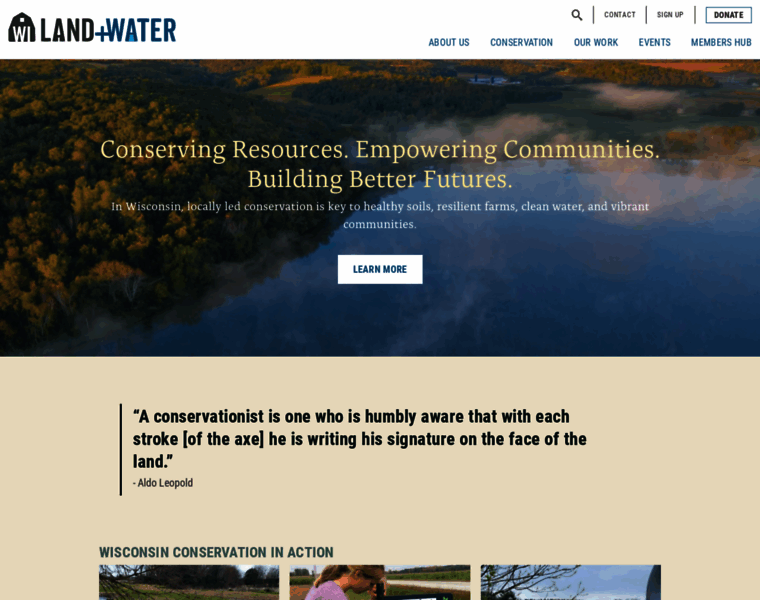 Wisconsinlandwater.org thumbnail