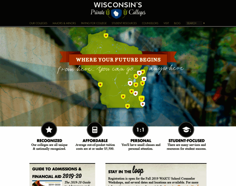Wisconsinsprivatecolleges.org thumbnail