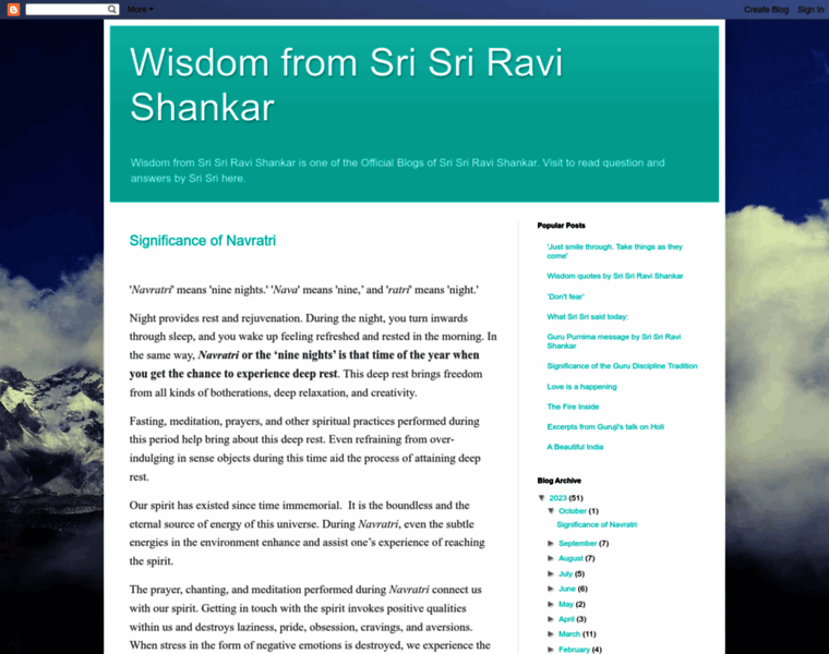 Wisdomfromsrisriravishankar.blogspot.com thumbnail