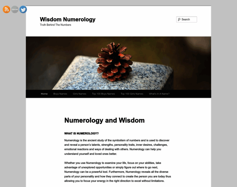 Wisdomnumerology.com thumbnail