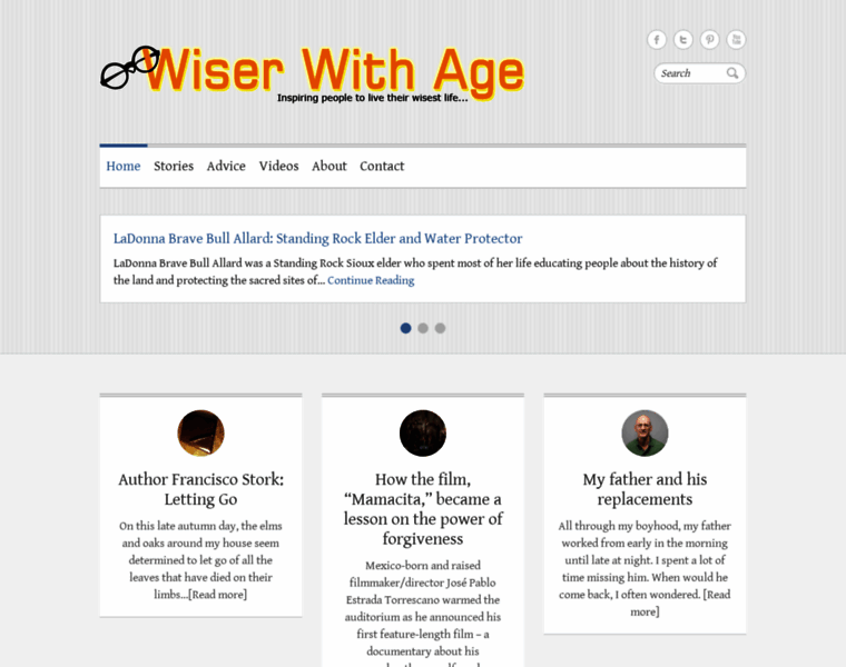 Wiserwithage.com thumbnail