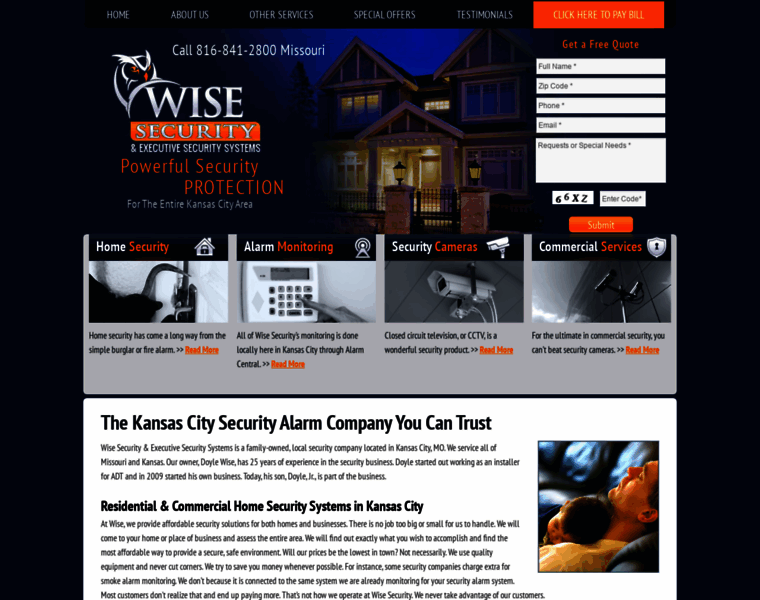 Wisesecuritykc.com thumbnail
