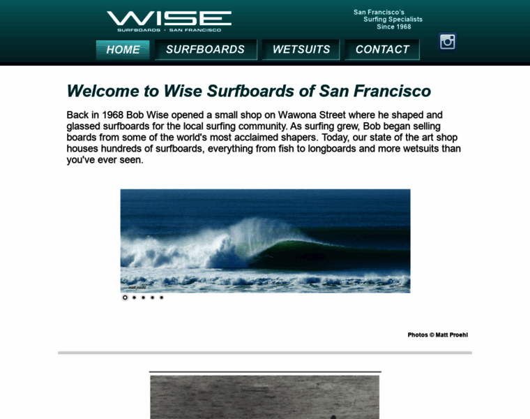 Wisesurfboards.com thumbnail