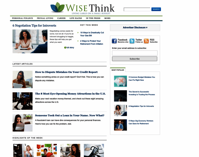 Wisethink.us thumbnail