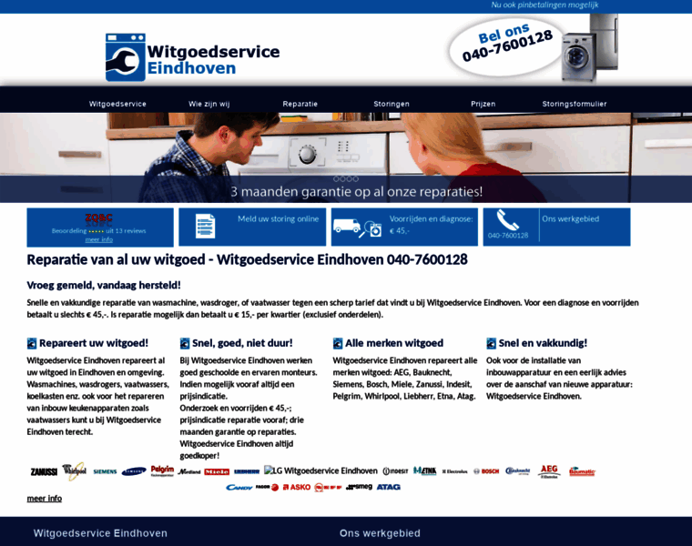 Witgoedservice-eindhoven.nl thumbnail