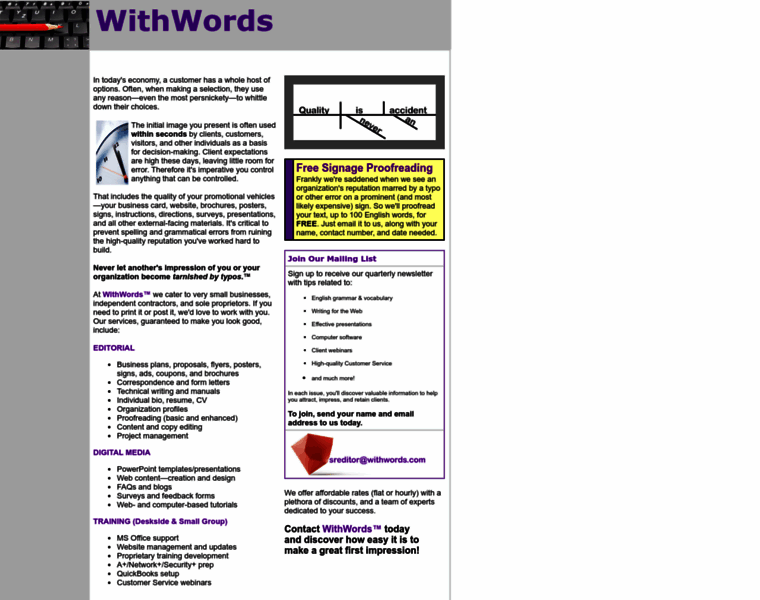 Withwords.com thumbnail