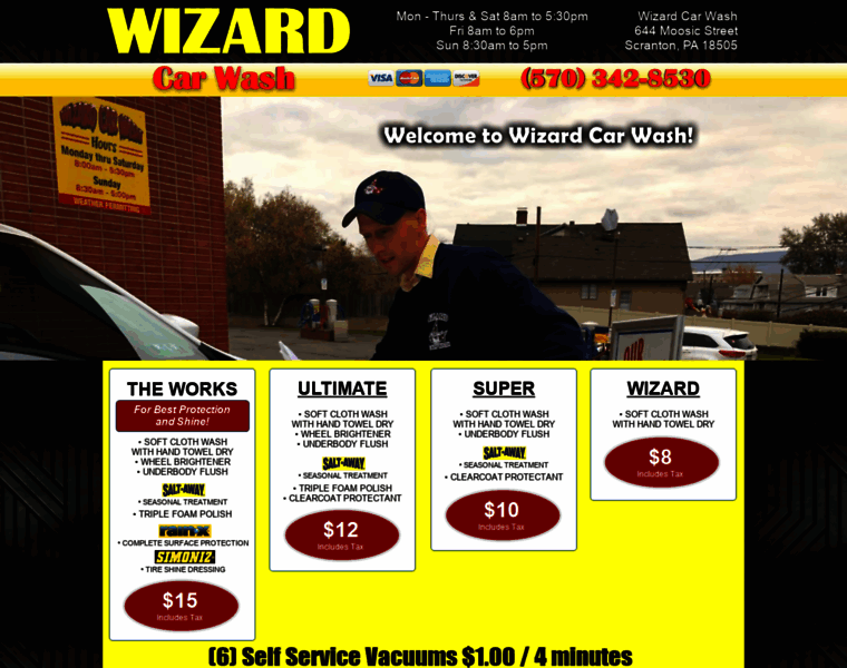 Wizardcarwash.com thumbnail