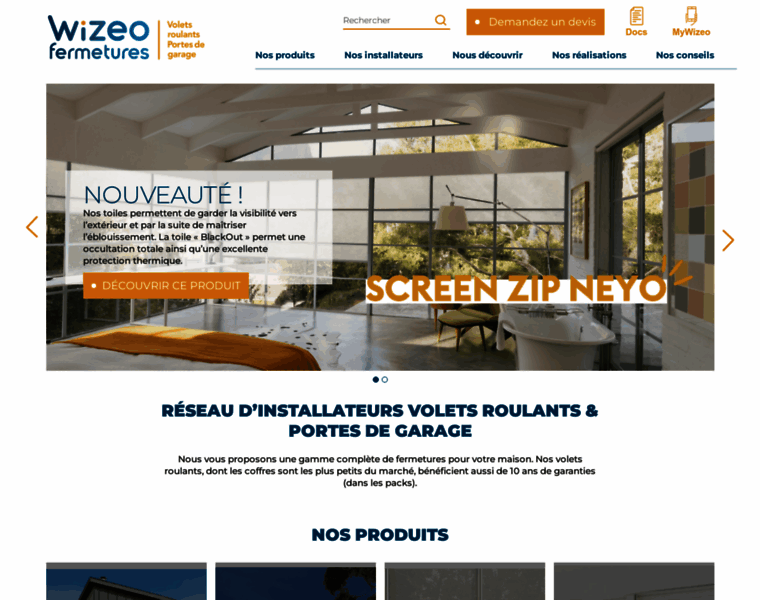 Wizeo-fermetures.fr thumbnail