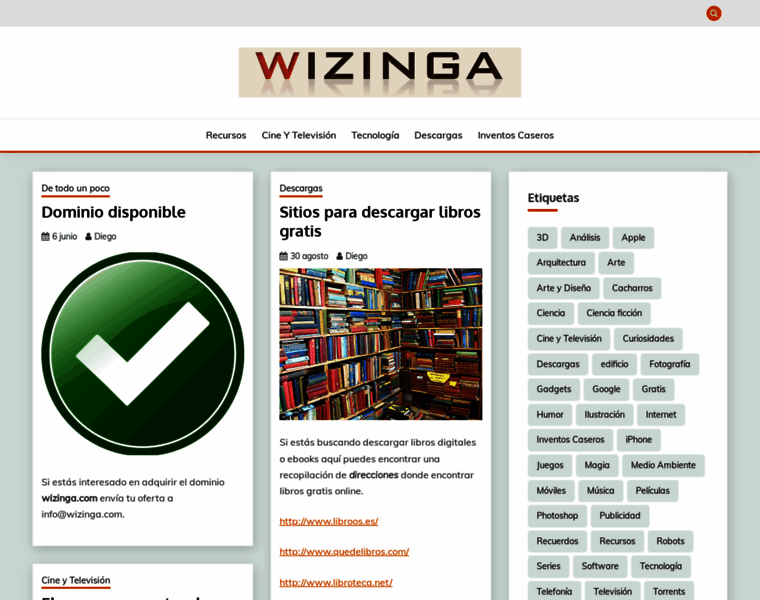Wizinga.com thumbnail