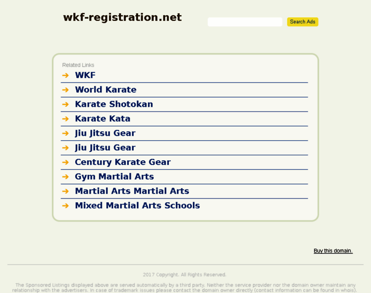 Wkf-registration.net thumbnail