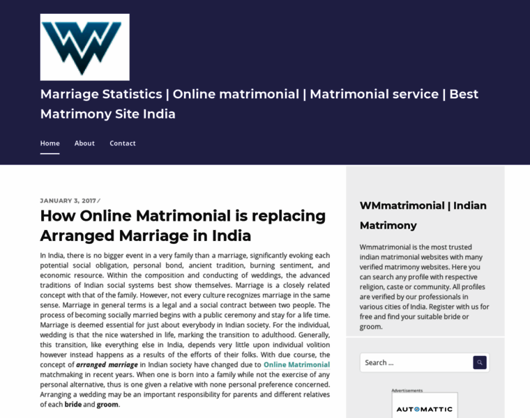 Wmmatrimonymatrimonialservices.wordpress.com thumbnail