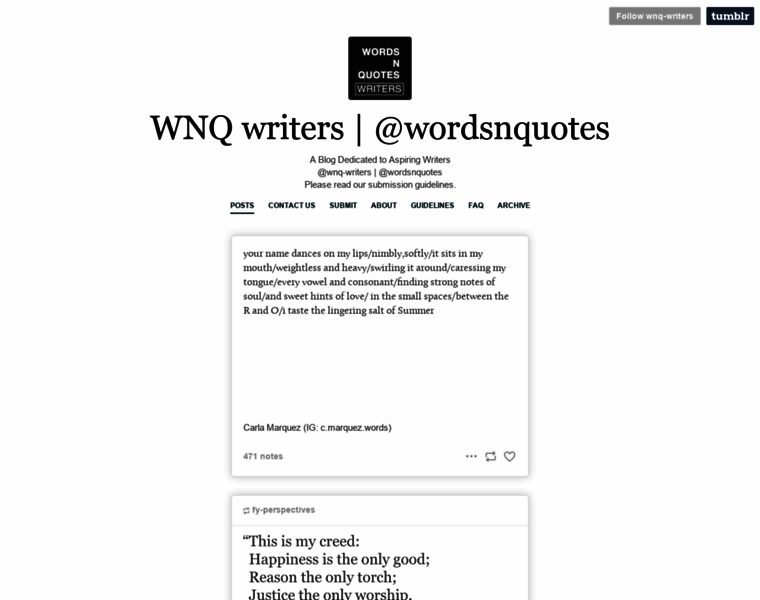 Wnq-writers.com thumbnail