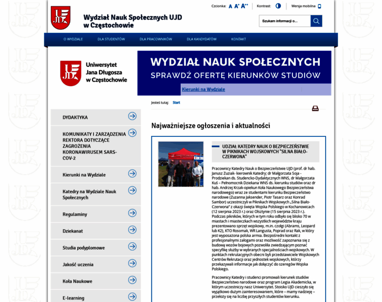 Wns.ujd.edu.pl thumbnail