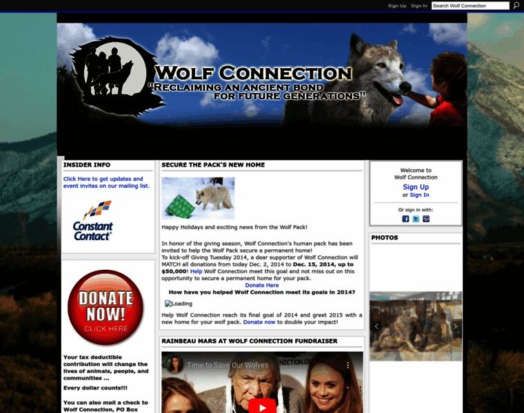 Wolfconnectionpack.org thumbnail
