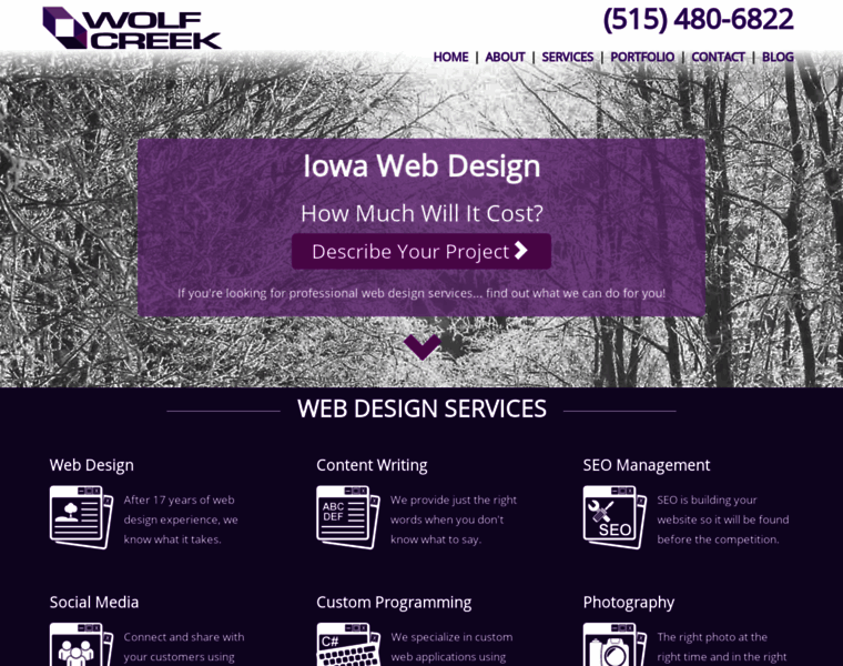Wolfcreekwebdesign.com thumbnail