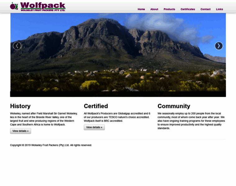 Wolfpackpears.co.za thumbnail
