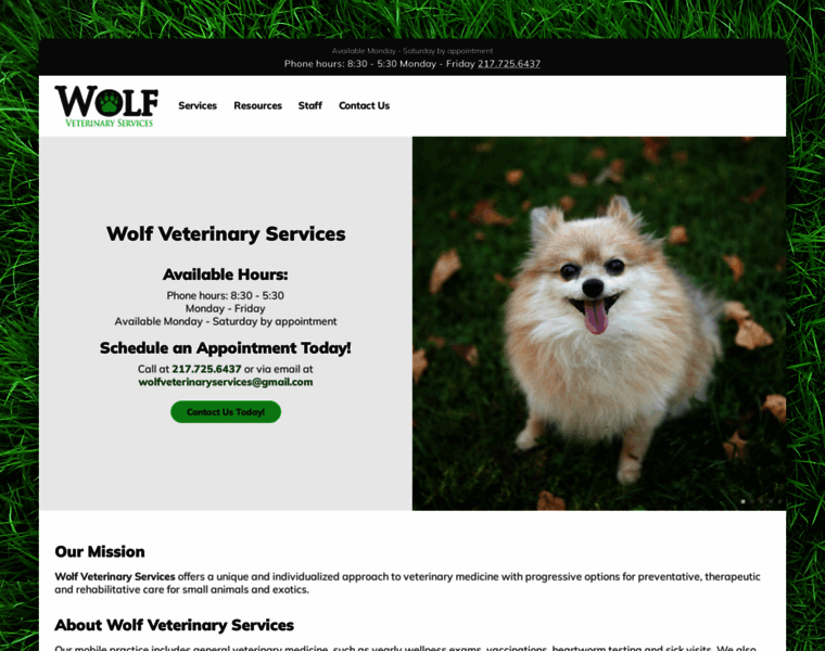 Wolfvet.com thumbnail