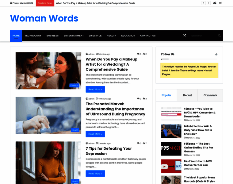 Womanwords.com thumbnail