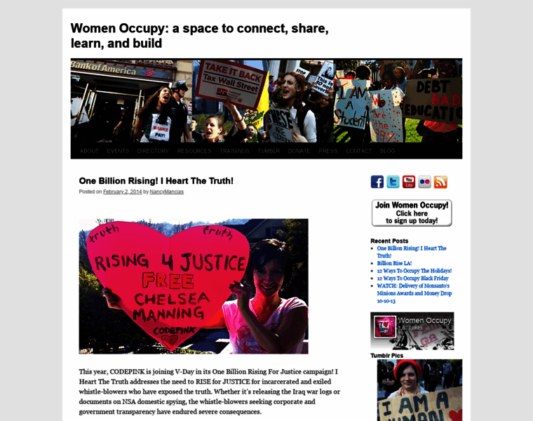 Womenoccupy.org thumbnail