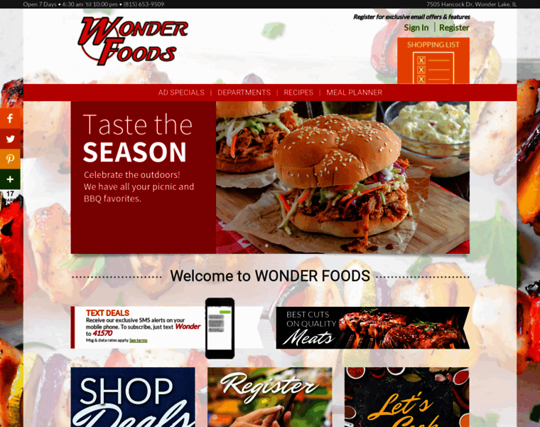 Wonderfoods.net thumbnail